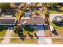 Aerial view of house, pool, and large backyard at 2825 Beal St, Deltona, FL 32738