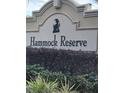 Community entrance sign for Hammock Reserve at 3509 Yarian Dr, Haines City, FL 33844