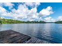 Serene lakefront property with a wooden dock at 15669 Se 112Th Ln, Ocklawaha, FL 32179