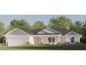 Craftsman style home with a light-colored exterior, gray roof, and landscaped lawn at Tbd Bay Trak, Ocklawaha, FL 32179