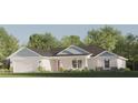 Charming house with light-blue accents, white exterior, and a neatly manicured lawn at Tbd Bay Ct, Ocklawaha, FL 32179