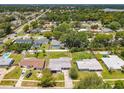 Aerial view of neighborhood showing home's location and surrounding properties with pools at 4612 Bradley Ave, Orlando, FL 32839