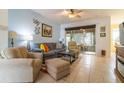 Comfortable living room with sliding glass doors at 8655 Sw 86Th Cir, Ocala, FL 34481