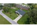 Aerial view of a single Gathering home with a large backyard at 5615 Se 113Th Pl, Belleview, FL 34420