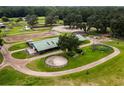 Aerial view of a large horse farm at 8010 Nw 125Th St, Ocala, FL 34482