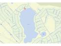 Lakeside lot location shown on a plot map at 907 Hickory Rd, Ocala, FL 34472