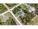 Aerial view showcasing the house's location within a residential neighborhood at 8565 Sw 125Th Court Rd, Dunnellon, FL 34432