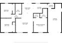 Three bedroom, two bath home with a large living room and attached garage at 11852 Se 71St Ct, Belleview, FL 34420