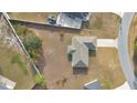 House's backyard and neighborhood surroundings from an aerial perspective at 3648 Sw 131St Place Rd, Ocala, FL 34473