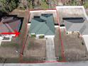 Bird's eye view of a house, showing the property lines and surrounding neighborhood at 8457 Sw 138Th Pl, Ocala, FL 34473