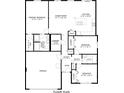 Floor plan showing a 3 bedroom, 2 bathroom house at 1109 Bethpage Rd, Auburndale, FL 33823