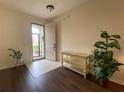 Elegant entryway with hardwood floors at 3093 Dunmore Dr, Lake Wales, FL 33859