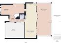 Floor plan showcasing a spacious living room and large kitchen at 5219 Mystic Point Ct, Orlando, FL 32812