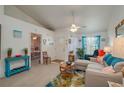 Open living area with a view into the bedroom and access to the front door at 4234 Cerimen St, Lake Wales, FL 33898