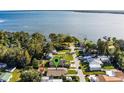 Aerial view showcasing the property's waterfront location at 6426 Jenny Dr, Lake Wales, FL 33898
