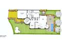 First floor plan showing a large Gathering room, kitchen, and pool at 100 Jardin Cove, Altamonte Springs, FL 32714