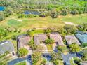 Community overview featuring homes near a golf course and lake at 441 Mayfair Dr, Kissimmee, FL 34759