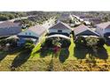 Aerial view of house and neighborhood, highlighting the property's location at 1821 Morning Star Dr, Clermont, FL 34714