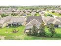 Backyard view showing homes with lanais and lush landscaping at 356 Toldedo Rd, Davenport, FL 33837