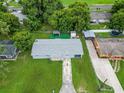 Aerial view of a ranch home and backyard at 1721 Bellgrove St, Lakeland, FL 33805