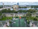 Aerial view of tennis courts near condo building at 127 Oyster Bay Cir # 110, Altamonte Springs, FL 32701