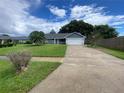 Ranch style home with gray exterior and attached garage at 1615 Martinsville Ct, Orlando, FL 32825