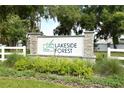 Lakeside Forest community entrance sign at 4227 Sawtooth Ct, Tavares, FL 32778