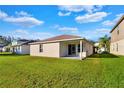 Backyard of a house with large grass area at 1540 Nature Trl, Kissimmee, FL 34746