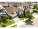 Aerial view of two-story houses and a neighborhood at 7845 Wandering Way, Orlando, FL 32836