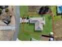Bird's-eye view of a single-story house and yard at 12876 Sw 64Th Cir, Ocala, FL 34473