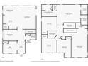 Two-story floor plan with 3 bedrooms, 2.5 bathrooms, and Gathering room at 2811 Sonata Ct, St Cloud, FL 34772