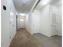 Bright hallway with carpet, neutral walls, and doors to other rooms at 102 Lake Tracy Ct, Haines City, FL 33844