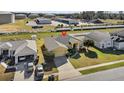 Single Gathering home aerial view showing the house and neighborhood at 3362 Winchester Estates Cir, Lakeland, FL 33810
