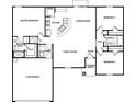 Open floor plan with 3 bedrooms, 2 baths, and 2-car garage at 14945 Sw 38Th Cir, Ocala, FL 34473