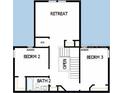 Second floor plan with two bedrooms and a shared bathroom at 3062 Bootlace Way, Saint Cloud, FL 34771