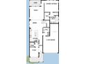 First floor plan showing a 3-car garage and lanai at 3062 Bootlace Way, St Cloud, FL 34771
