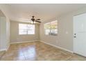 Dining room with tile floor and ceiling fan at 1223 Avenue N, Haines City, FL 33844