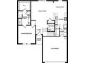 First floor plan showing kitchen, dining, and garage at 13446 Leaping Water Way, Astatula, FL 34705
