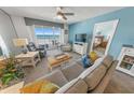 Spacious living room with ocean view at 4575 S Atlantic Ave # 6307, Ponce Inlet, FL 32127