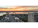 Aerial view of beachfront highrise building and surrounding area at 3425 S Atlantic Ave # 1105, Daytona Beach Shores, FL 32118
