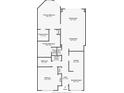 Two-story floor plan with primary bedroom, Gathering room and kitchen at 4 Oceans West Blvd # 108B, Daytona Beach, FL 32118