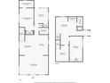 Two-story floor plan, with Gathering room, kitchen, and two bedrooms at 1604 Carmen Ave, Daytona Beach, FL 32117
