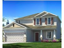 Two story house with brown roof and attached garage at 177 Bella Verano Way, Davenport, FL 33897