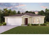 Charming single-story home with a two-car garage and landscaped front yard at 1652 Fort Smith Blvd, Deltona, FL 32725