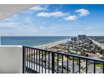 Stunning ocean and beach view from private balcony at 1415 Ocean Shore Blvd # 1112, Ormond Beach, FL 32176