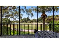 Relaxing screened porch overlooking a scenic golf course at 23 Camino Real Blvd # 23, Howey In The Hills, FL 34737