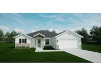 New construction home with modern design and landscaping at 577 Dowling Cir, Lady Lake, FL 32159