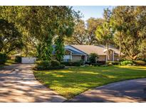 Single-story home with landscaped yard and driveway at 3064 Windham Dr, Eustis, FL 32726