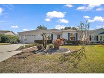 Single-story house with a landscaped lawn and driveway at 2514 Raintree Dr, The Villages, FL 32162