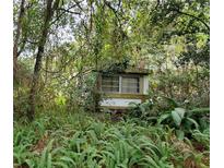 A mobile home nestled in a wooded area at 526 Shepard Rd, Orlando, FL 32833